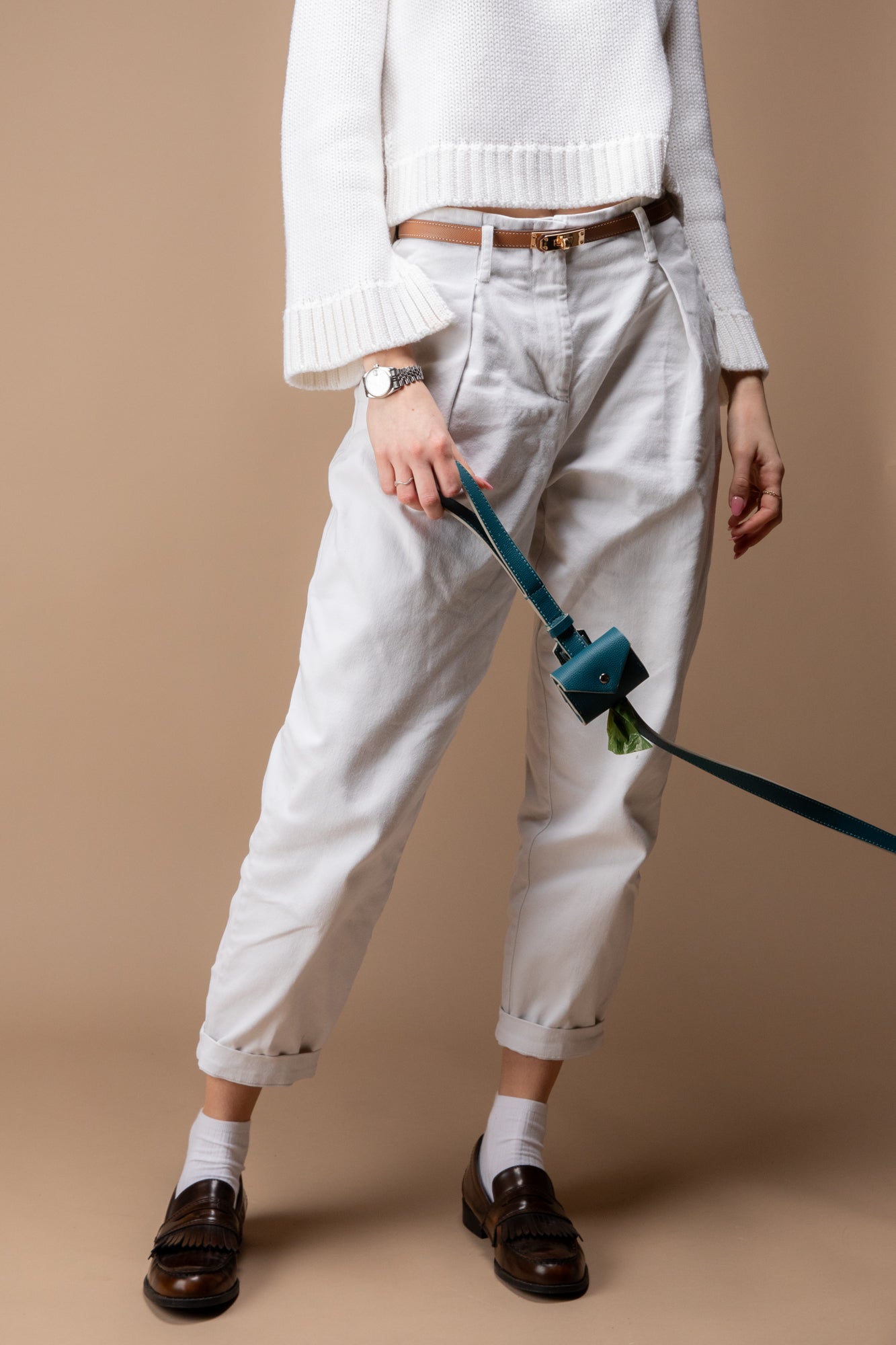 Renè - Guinzaglio in pelle stampata