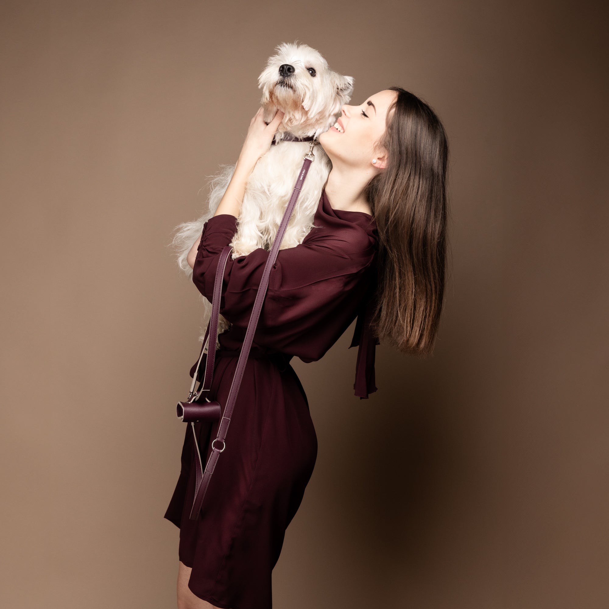 Renè - Guinzaglio in pelle stampata