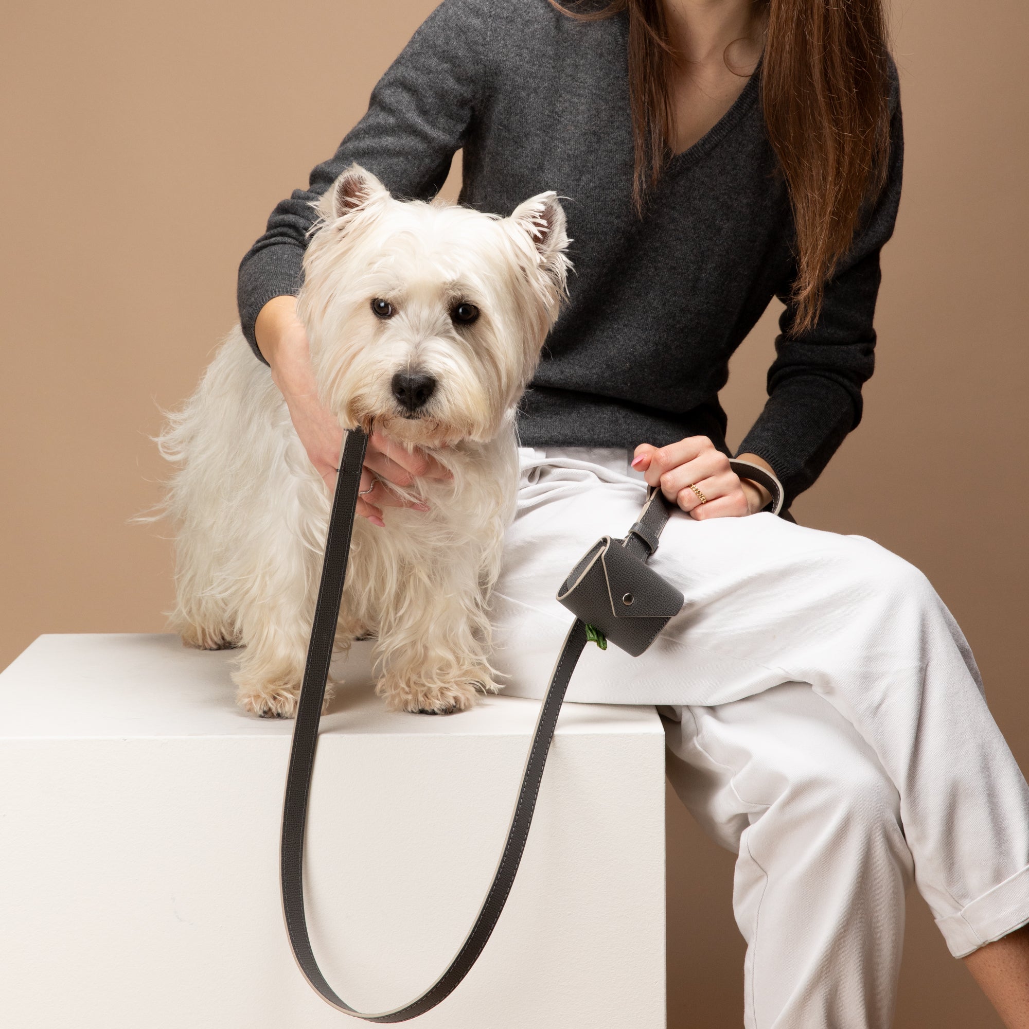 Renè - Guinzaglio in pelle stampata