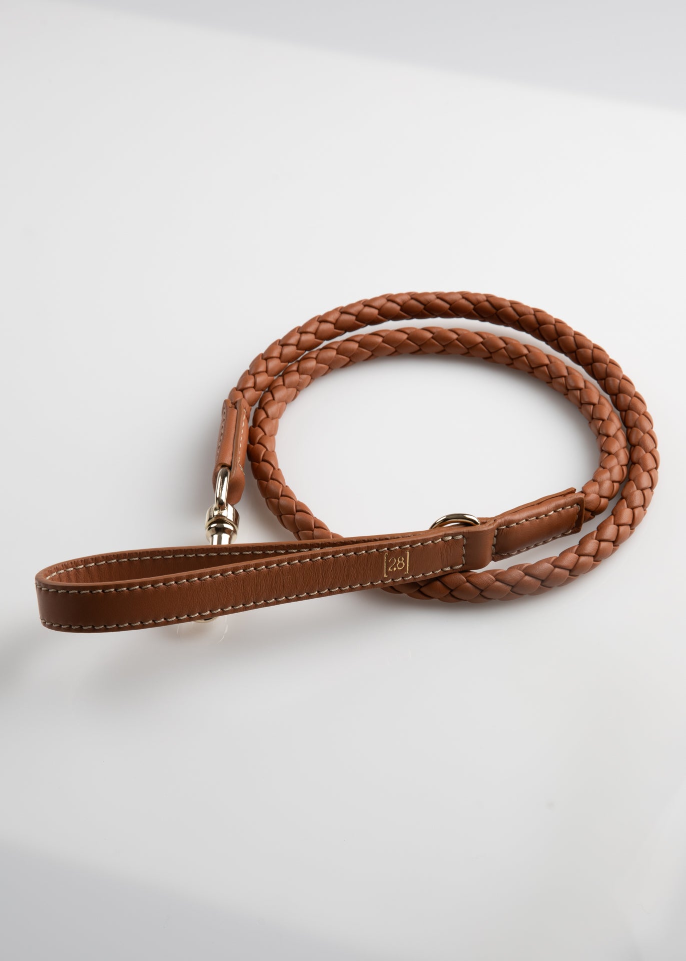 Ferdinando - Guinzaglio in pelle intrecciata