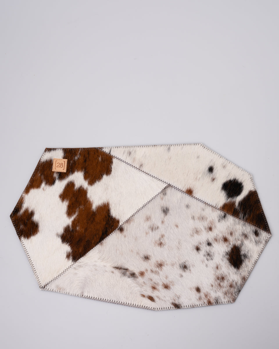 David - Set de table pour chien en cuir de vachette