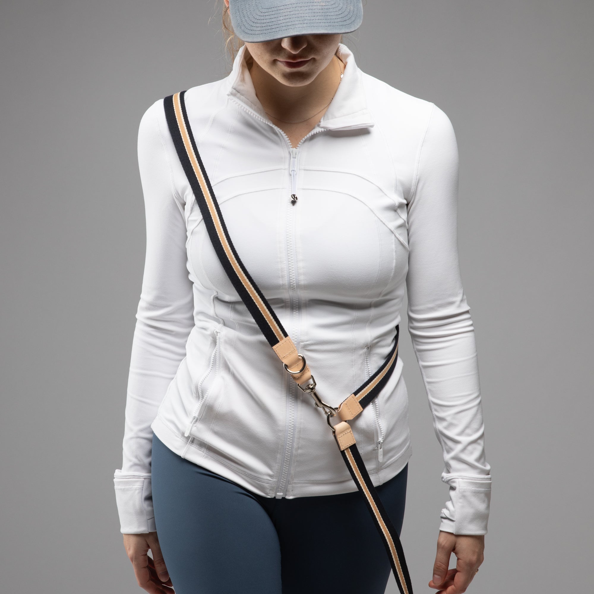 Franco – Leash in Ribbon and Leather