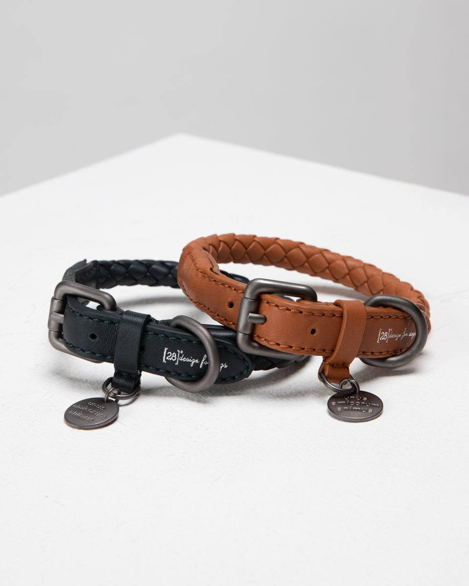 Ferdinando - Dark Hardware Braided Leather Collars
