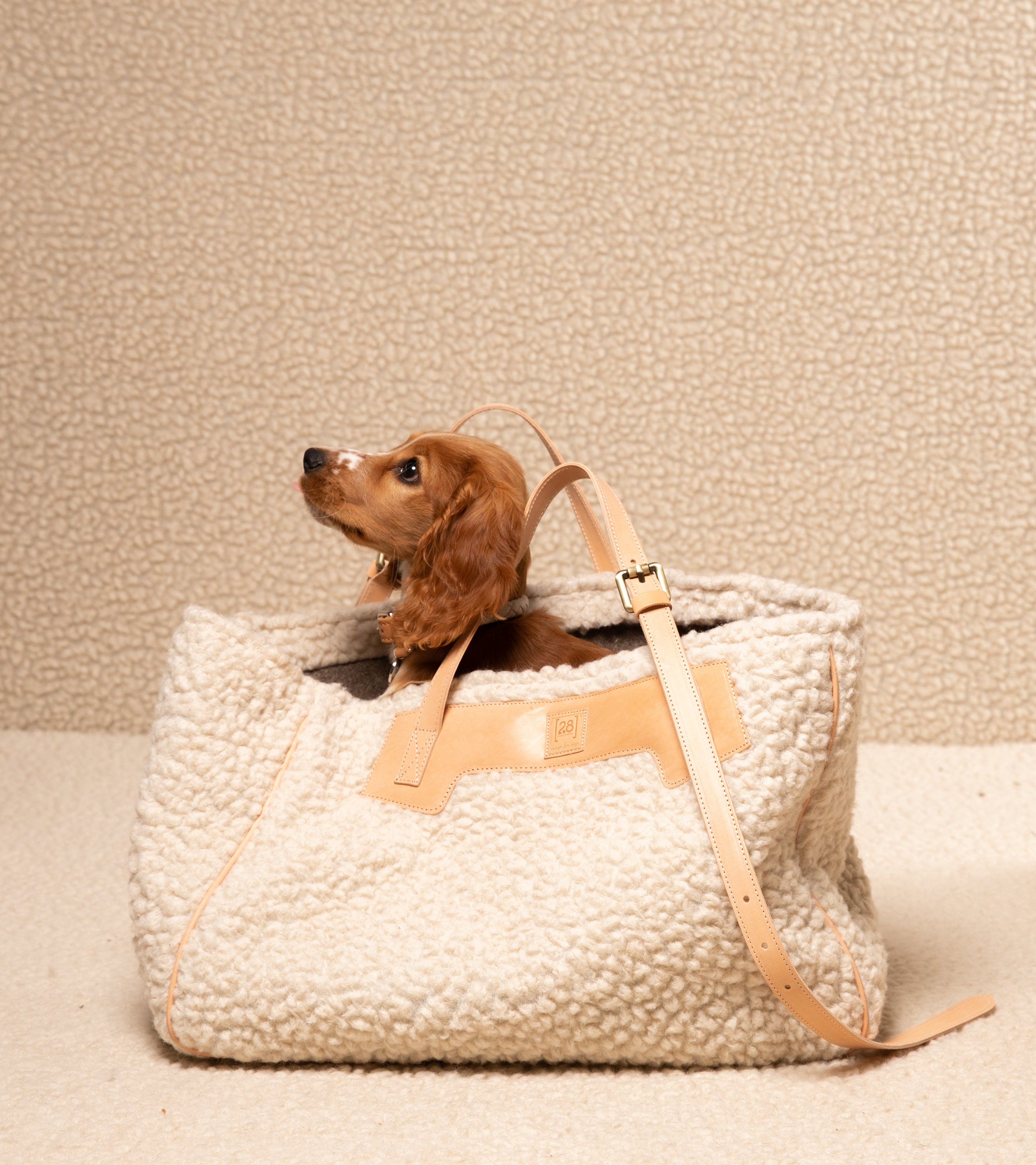 Margaret - Borsa per cani in lana bouclé