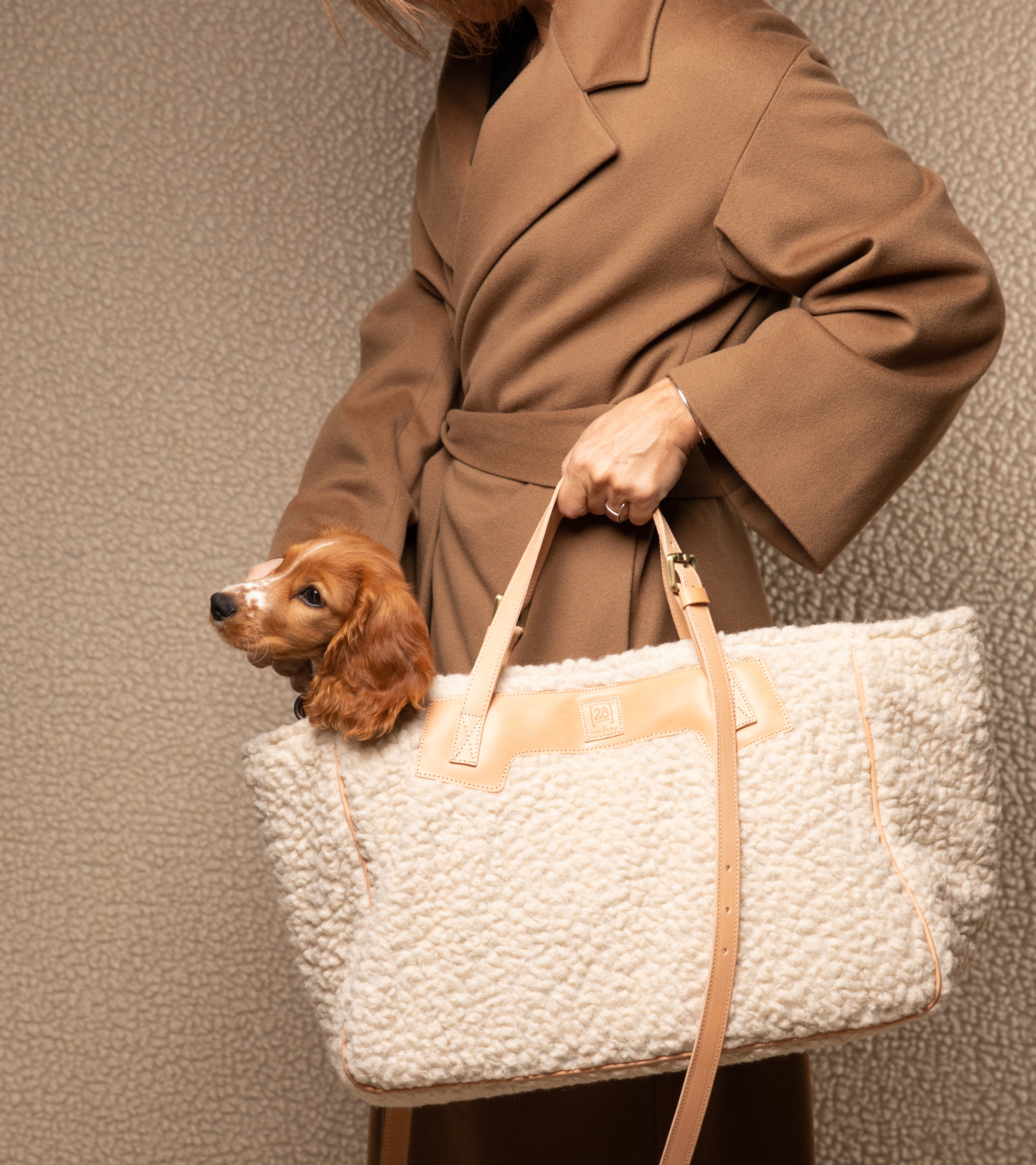 Margaret - Borsa per cani in lana bouclé