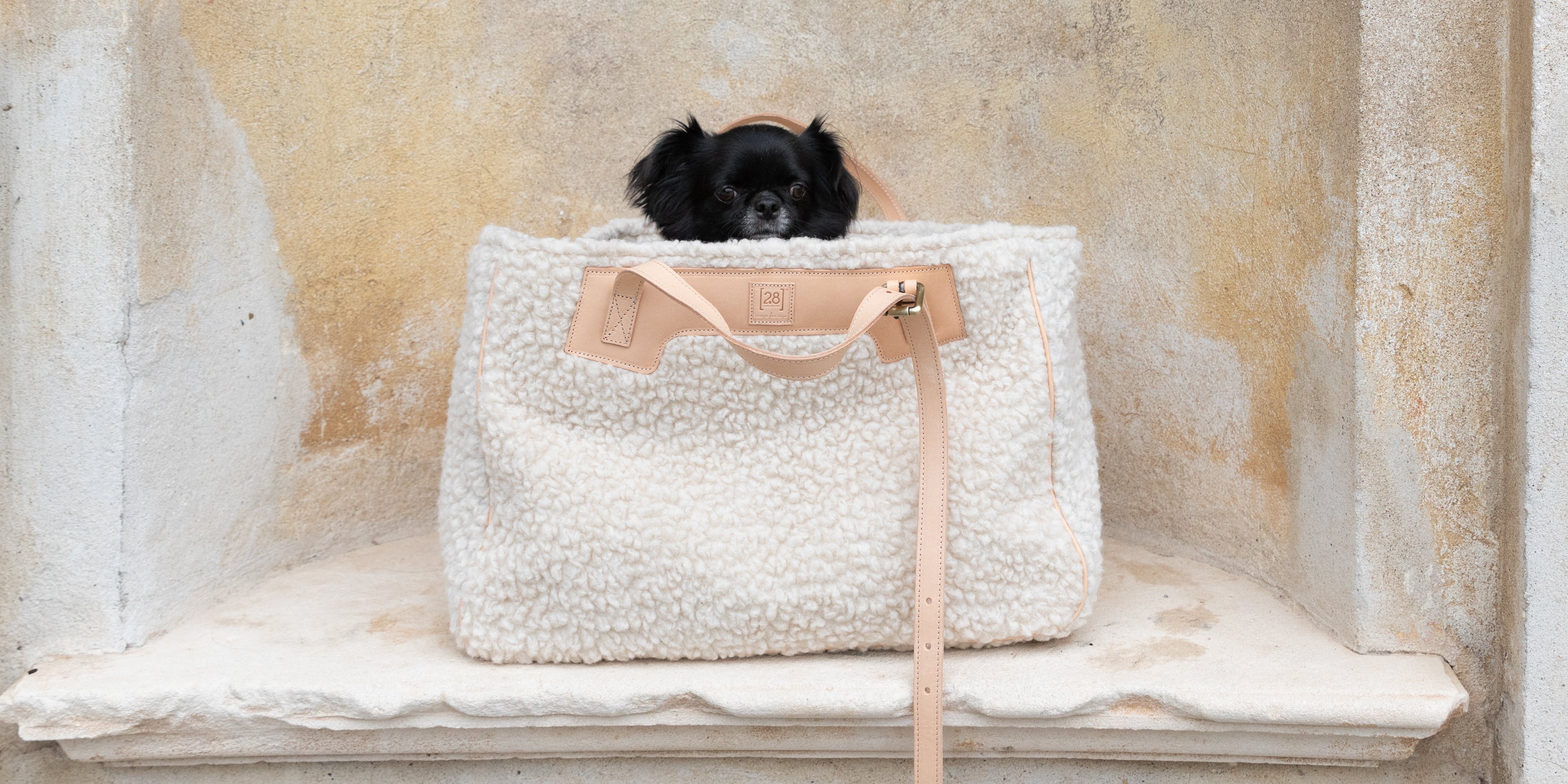Margaret - Borsa per cani in lana bouclé