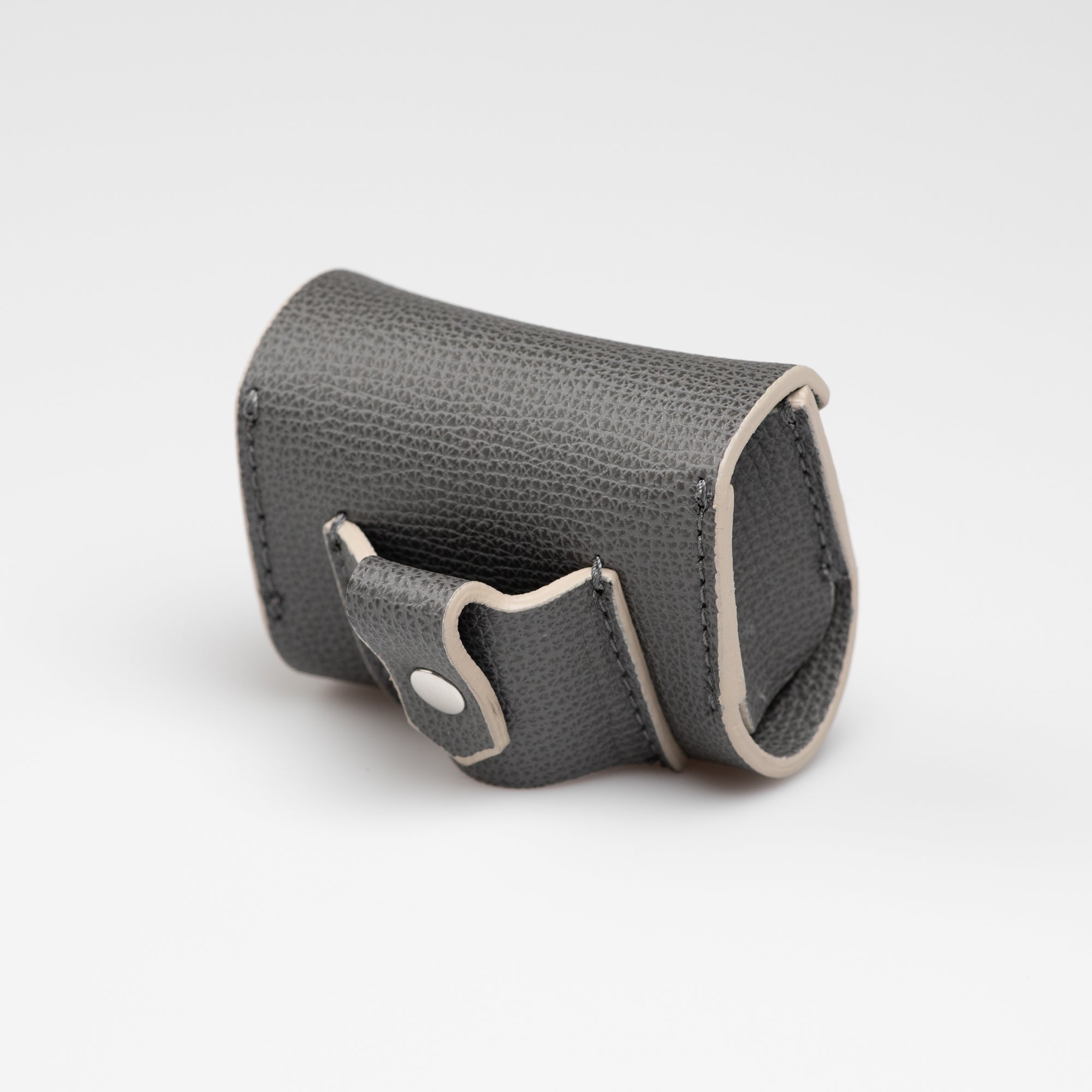 Martin - Printed Leather Poop Bag Holder