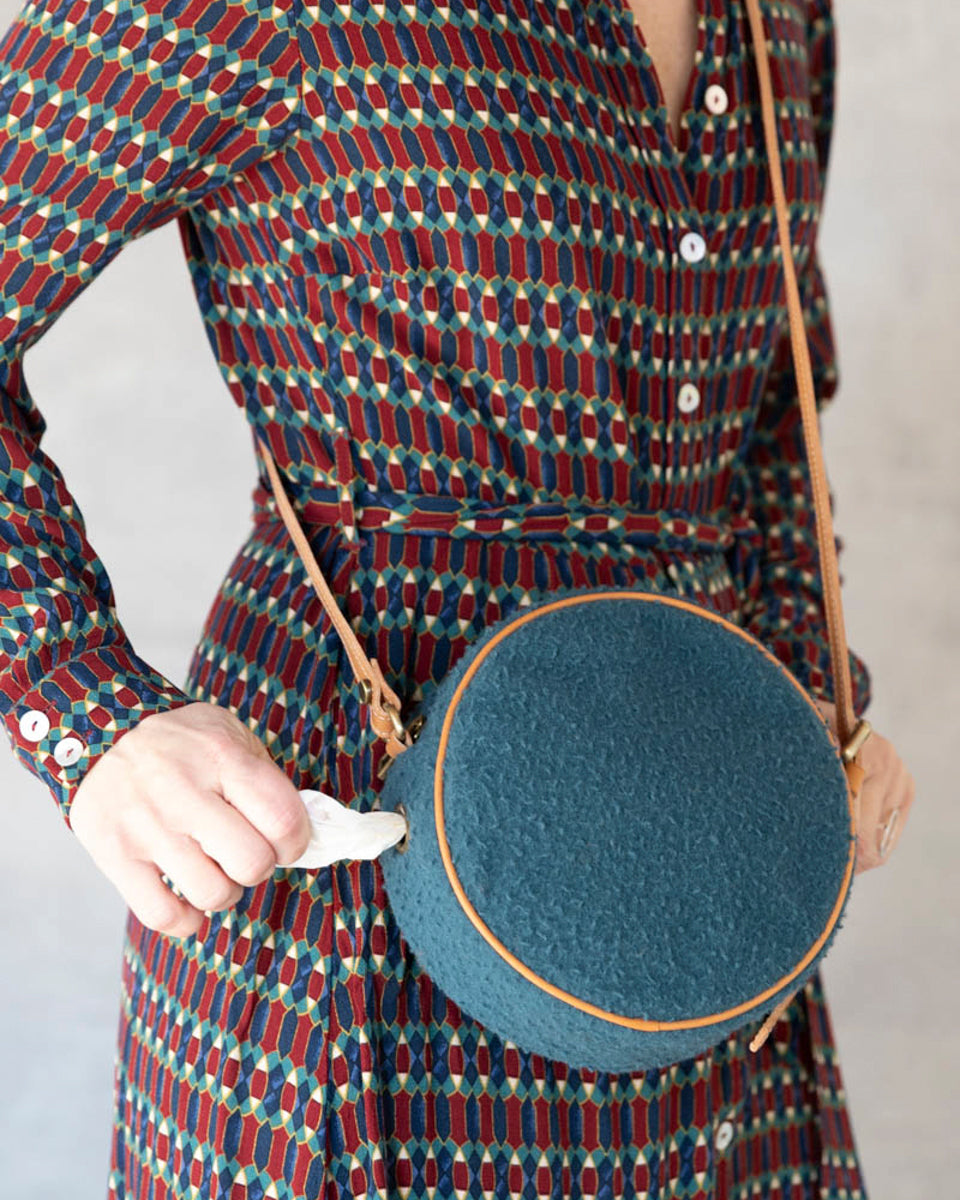 Mini Margaret Casentino Wool Round Bag