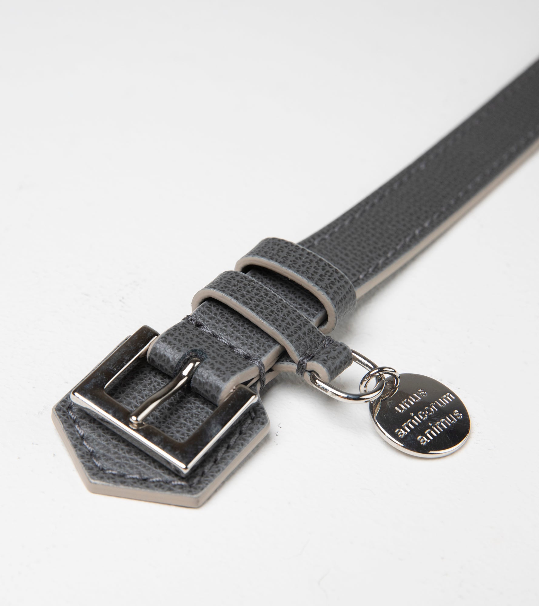 René - Collare in pelle stampata