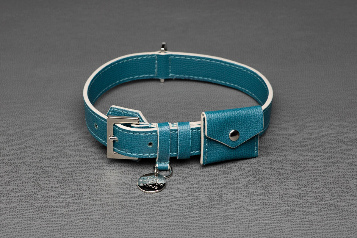 René - Collare in pelle stampata