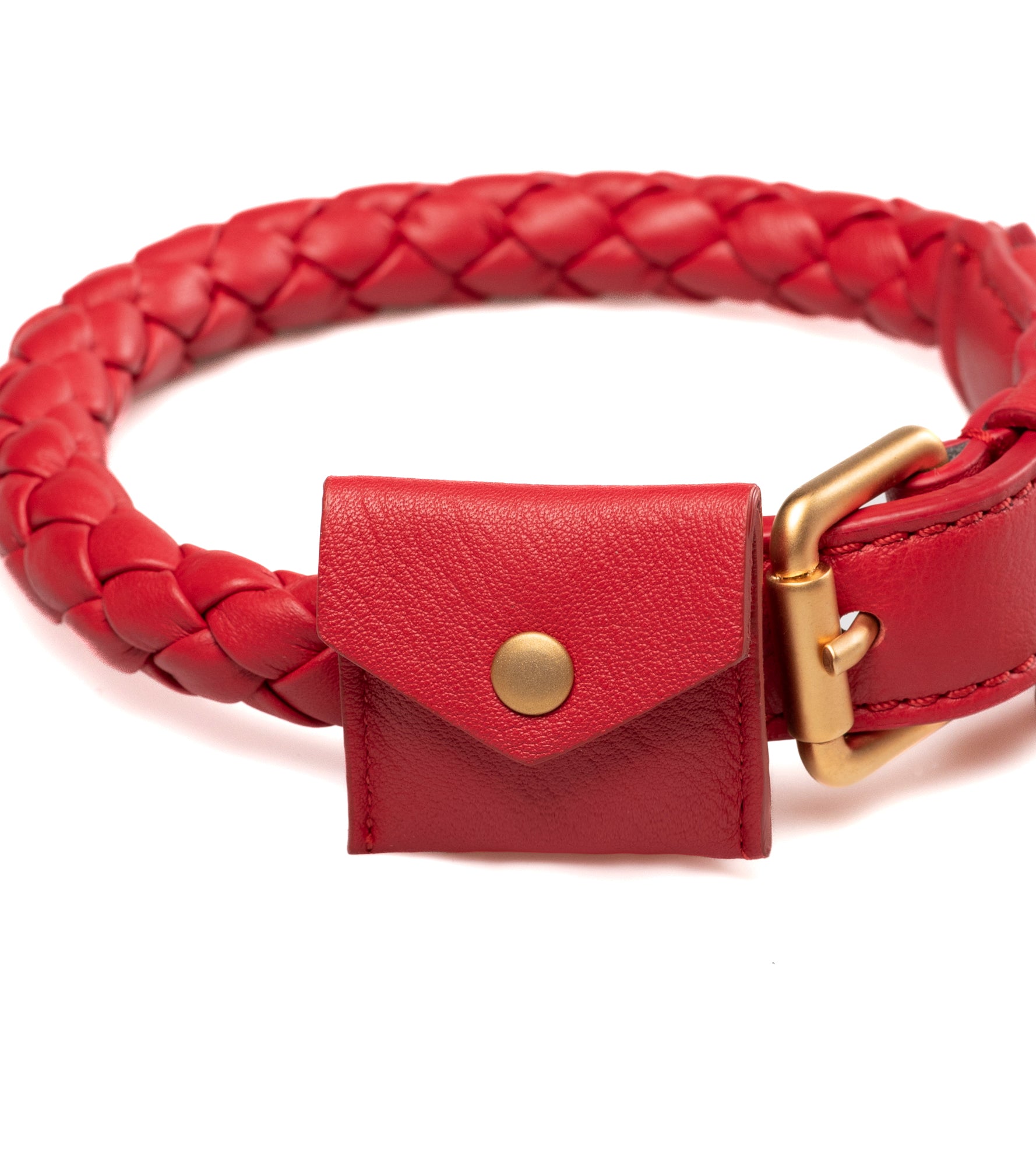 Ugo Airtag Holder Dog Collar Leather