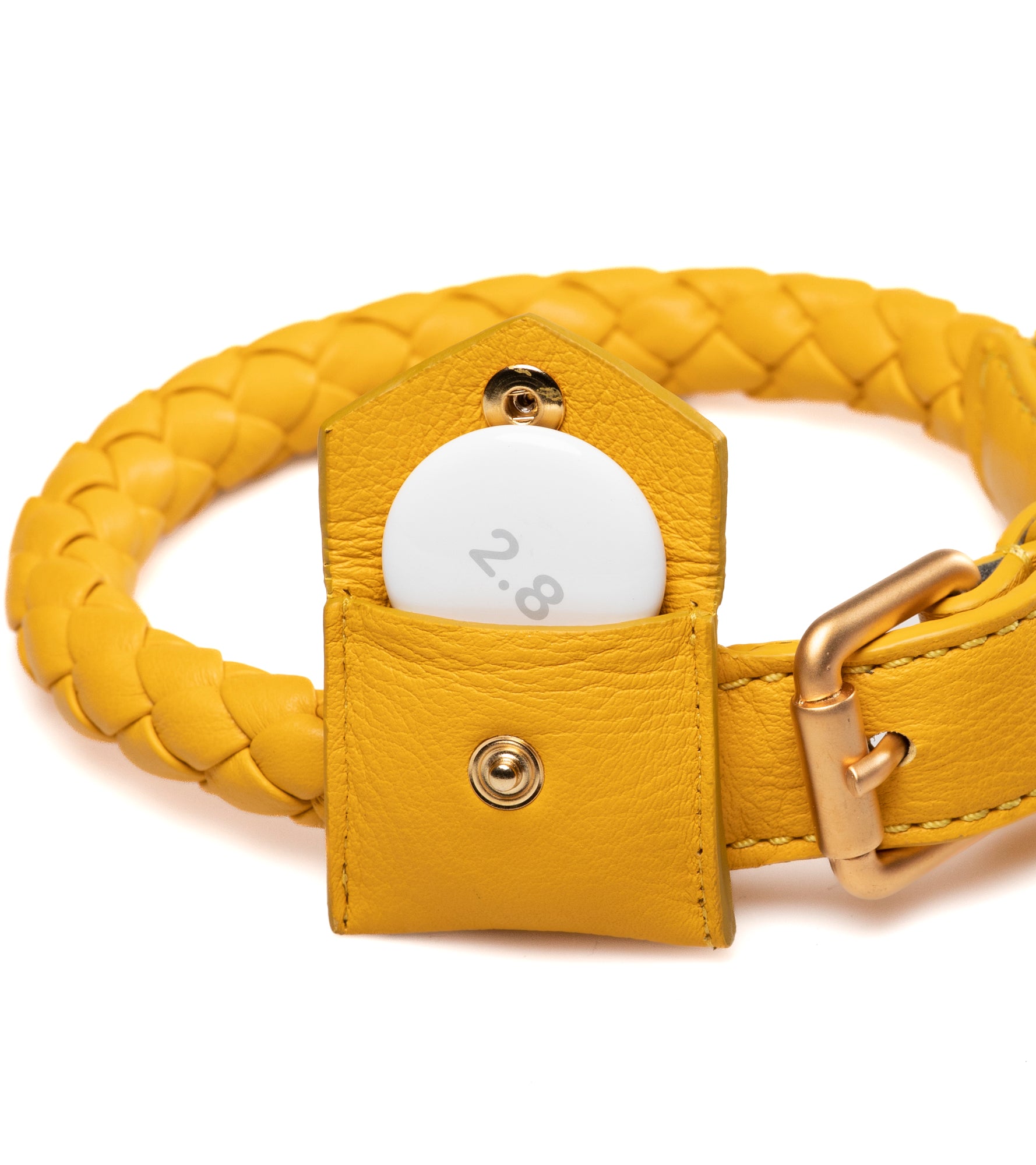 Ugo Airtag Holder Dog Collar Leather