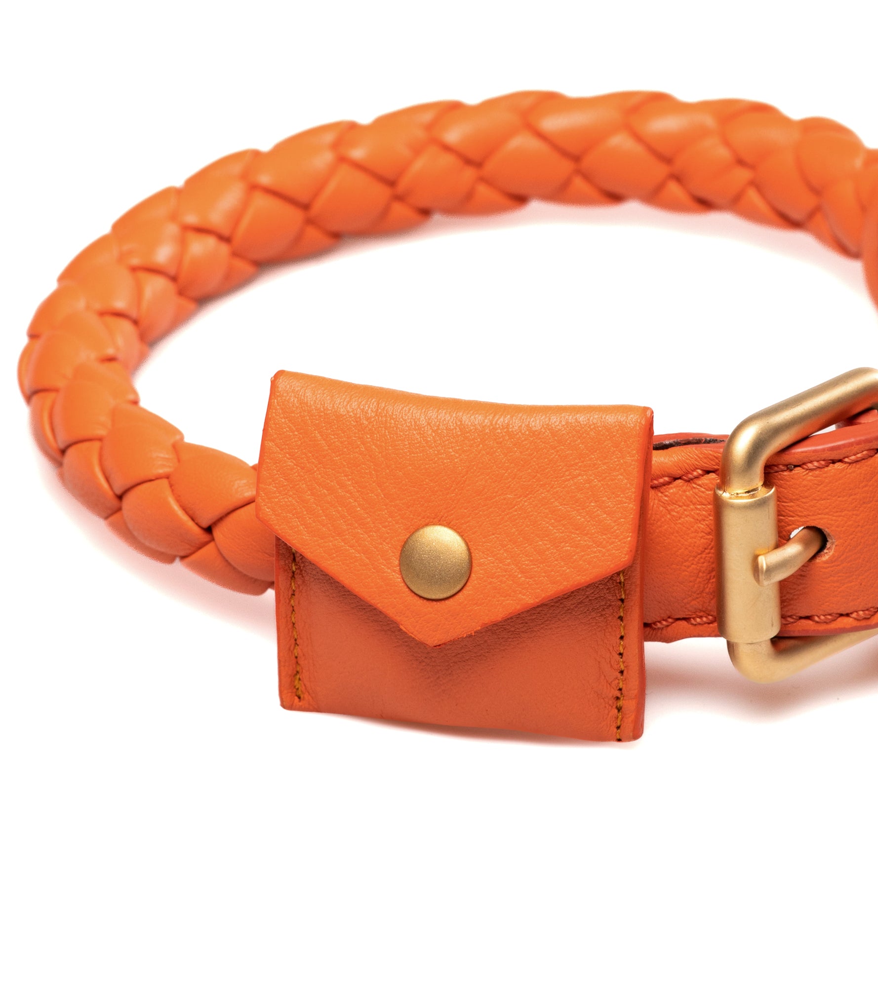 Ugo Airtag Holder Dog Collar Leather