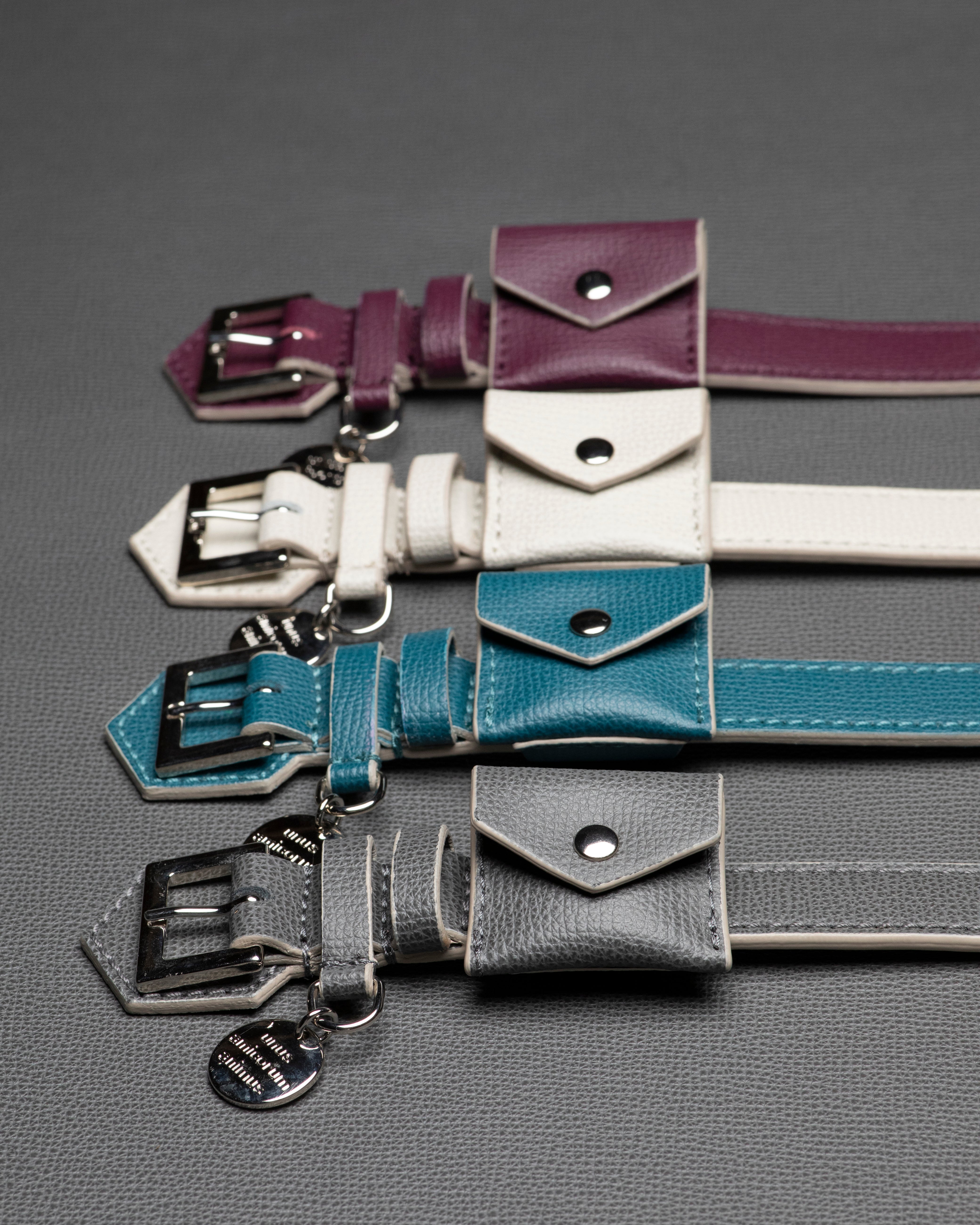 Ugo - Apple AirTag® Holder for Printed Leather Collar