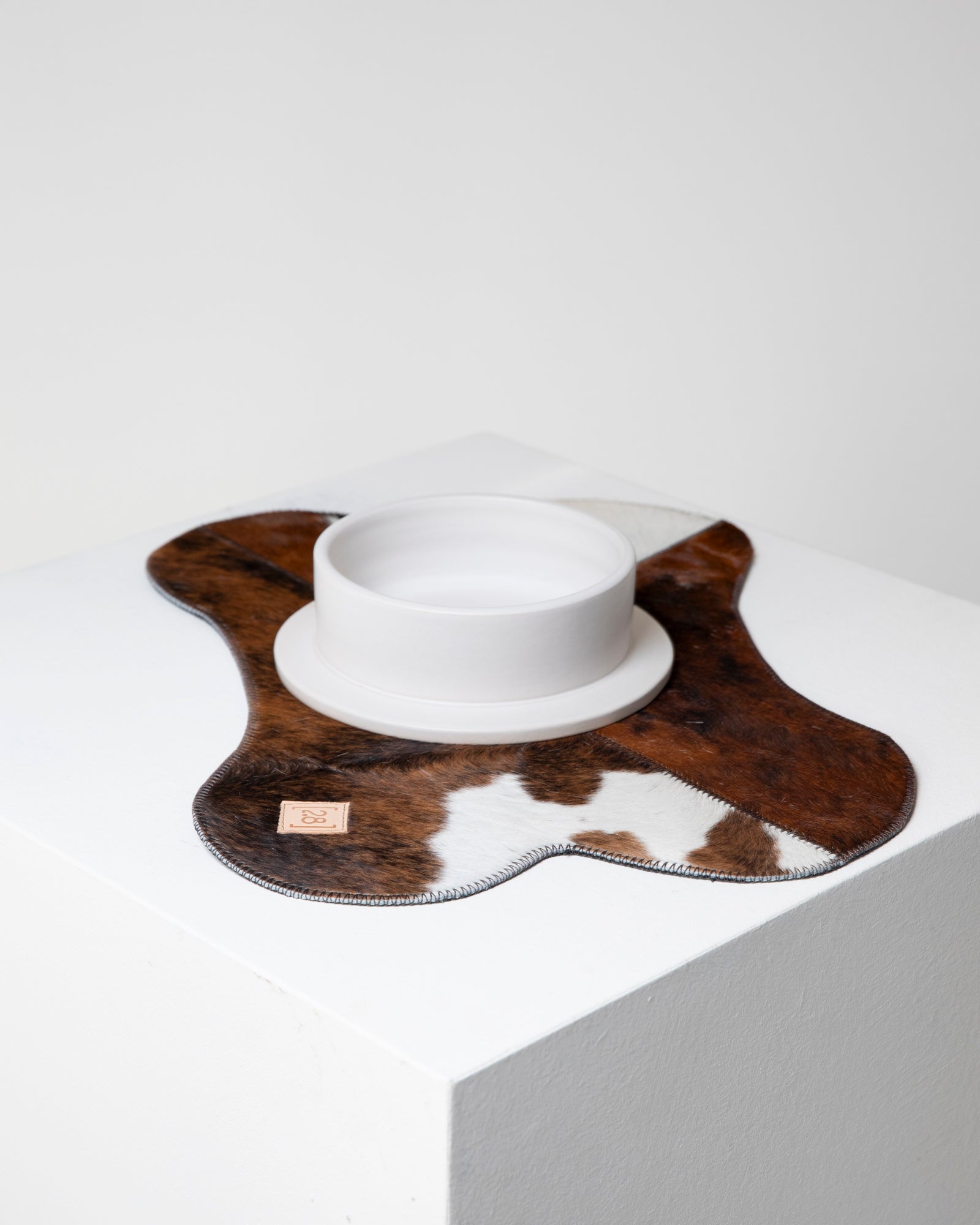 Bruce - Dog Placemat Cowhide