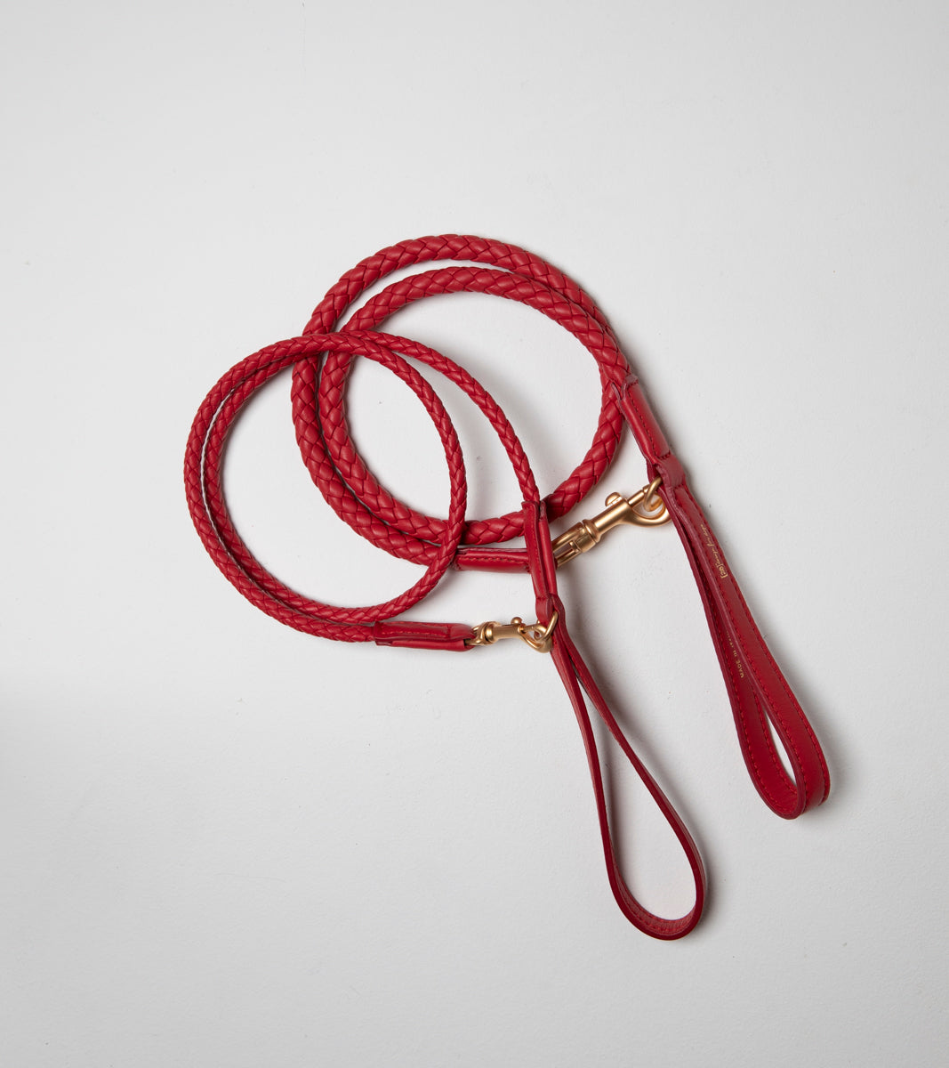 Ferdinando - Guinzaglio in pelle intrecciata