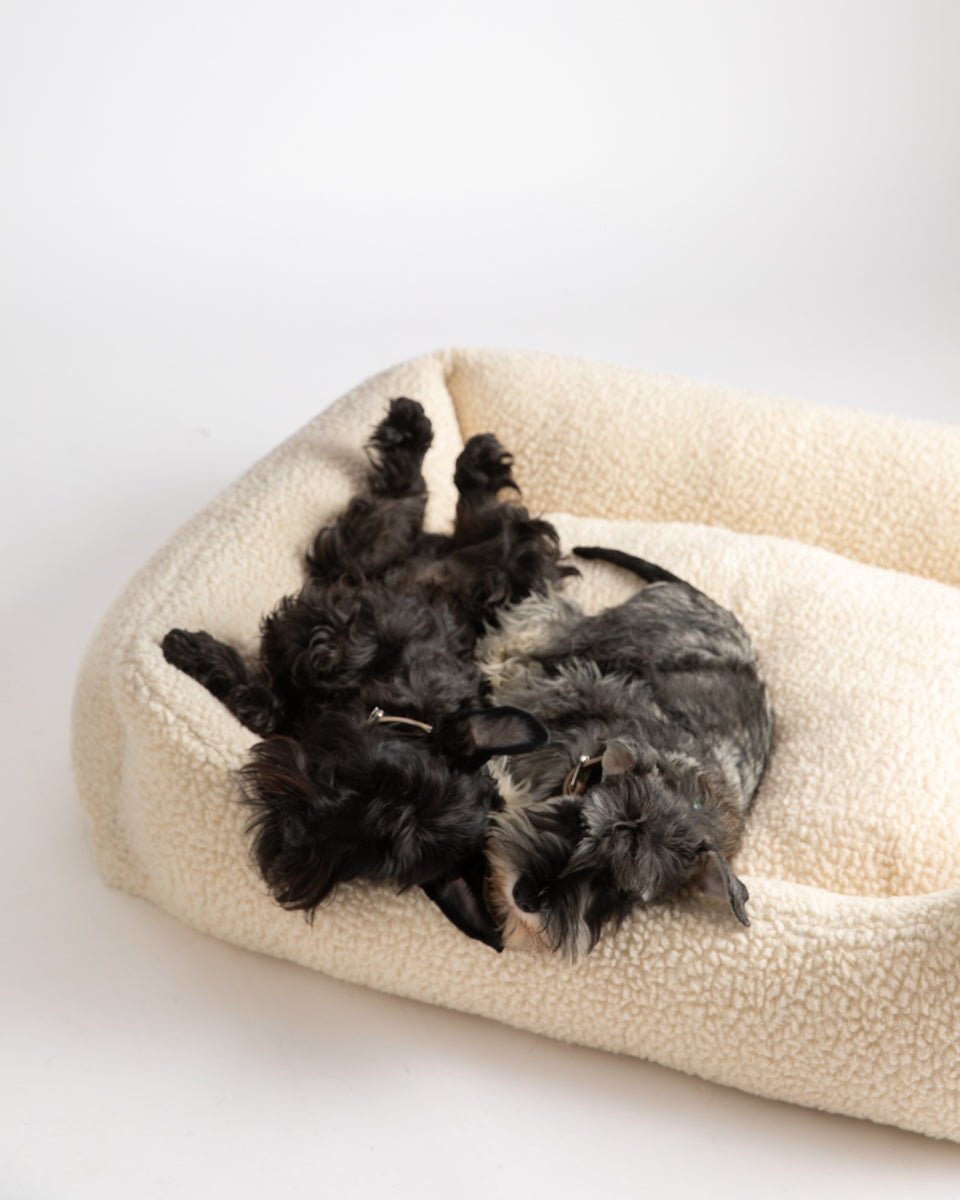 Henri - Bouclé Wool Dog Bed