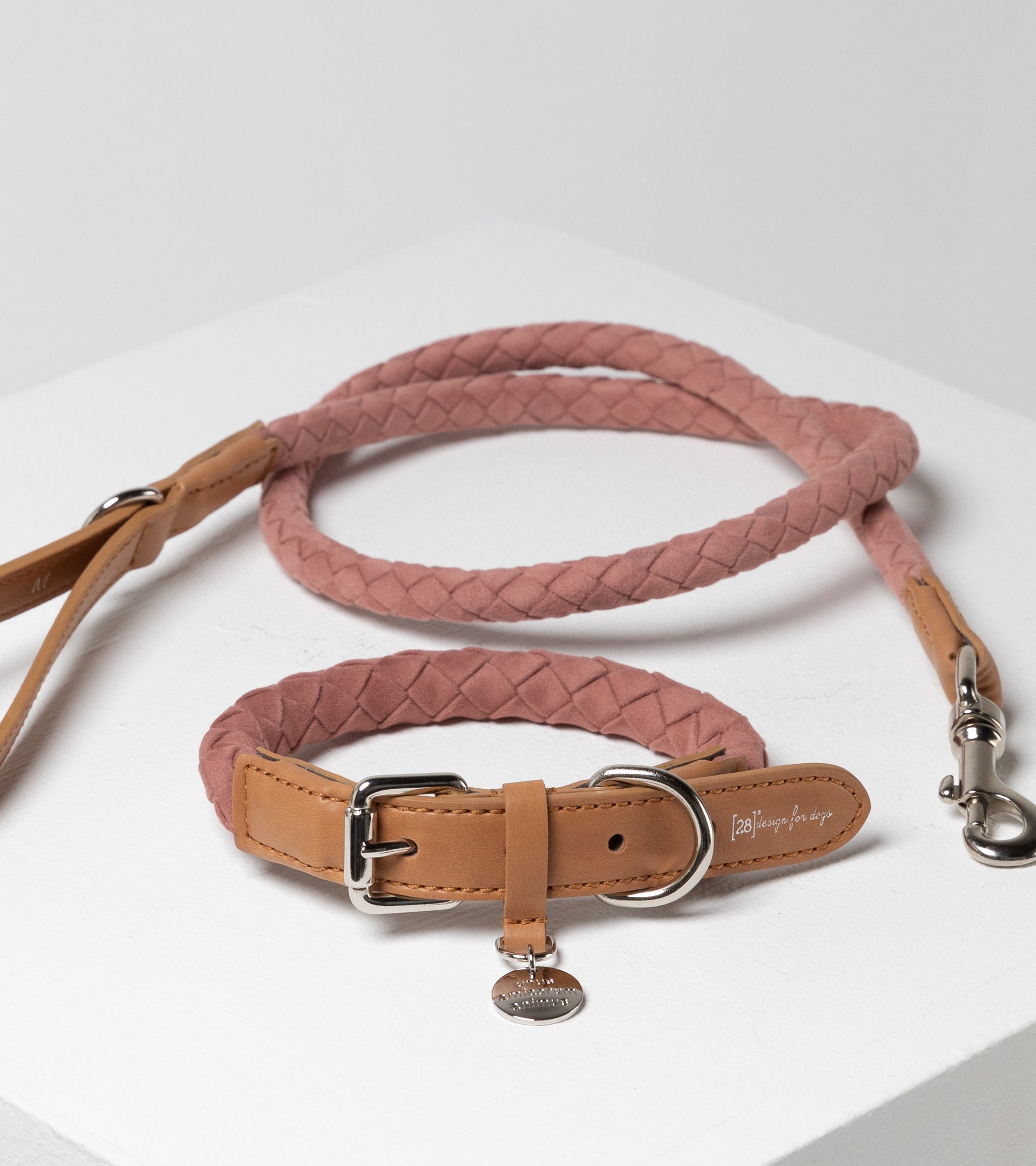 Ferdinando - Collar in Microfiber Pink&Blue