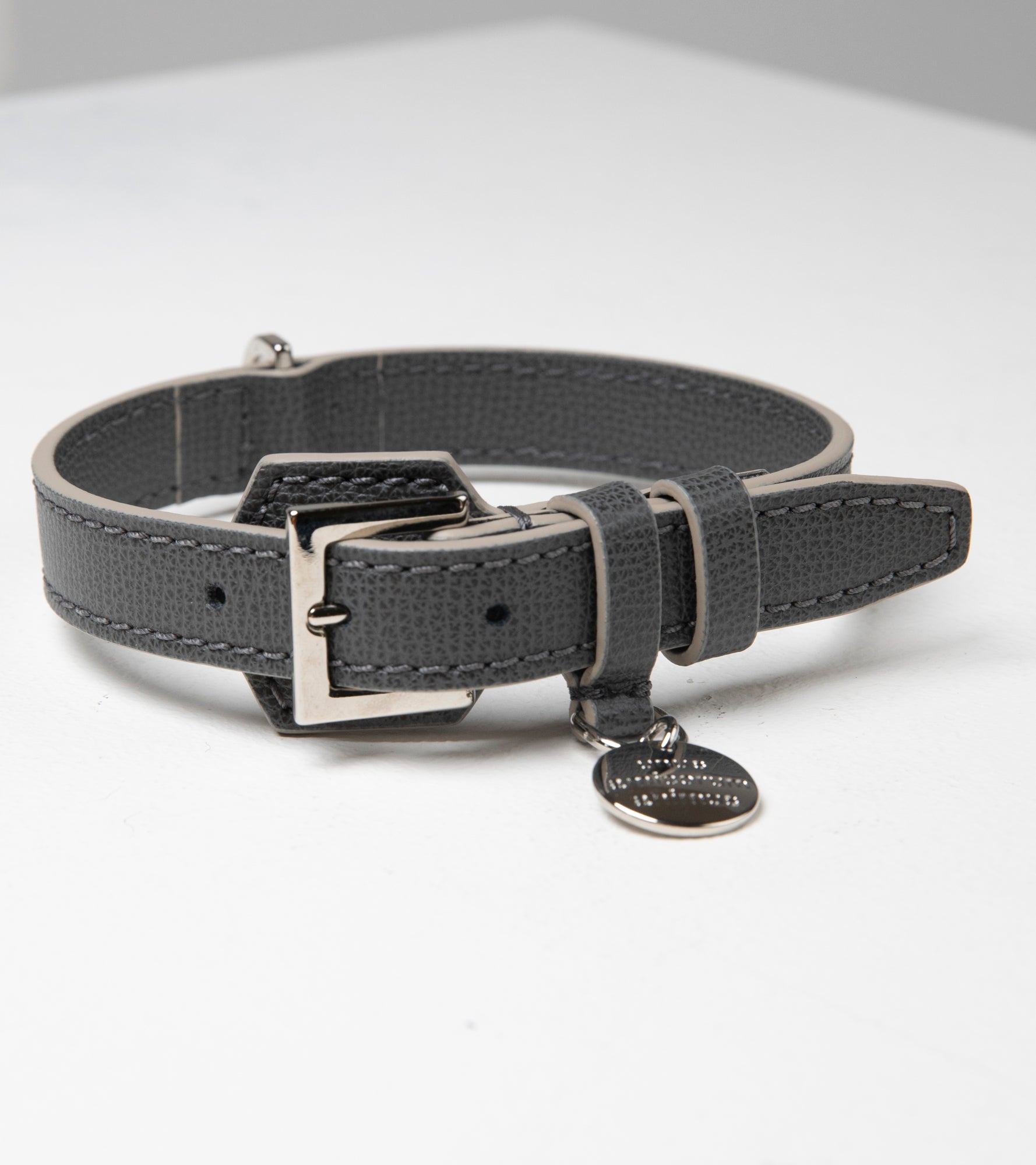 René - Collare in pelle stampata