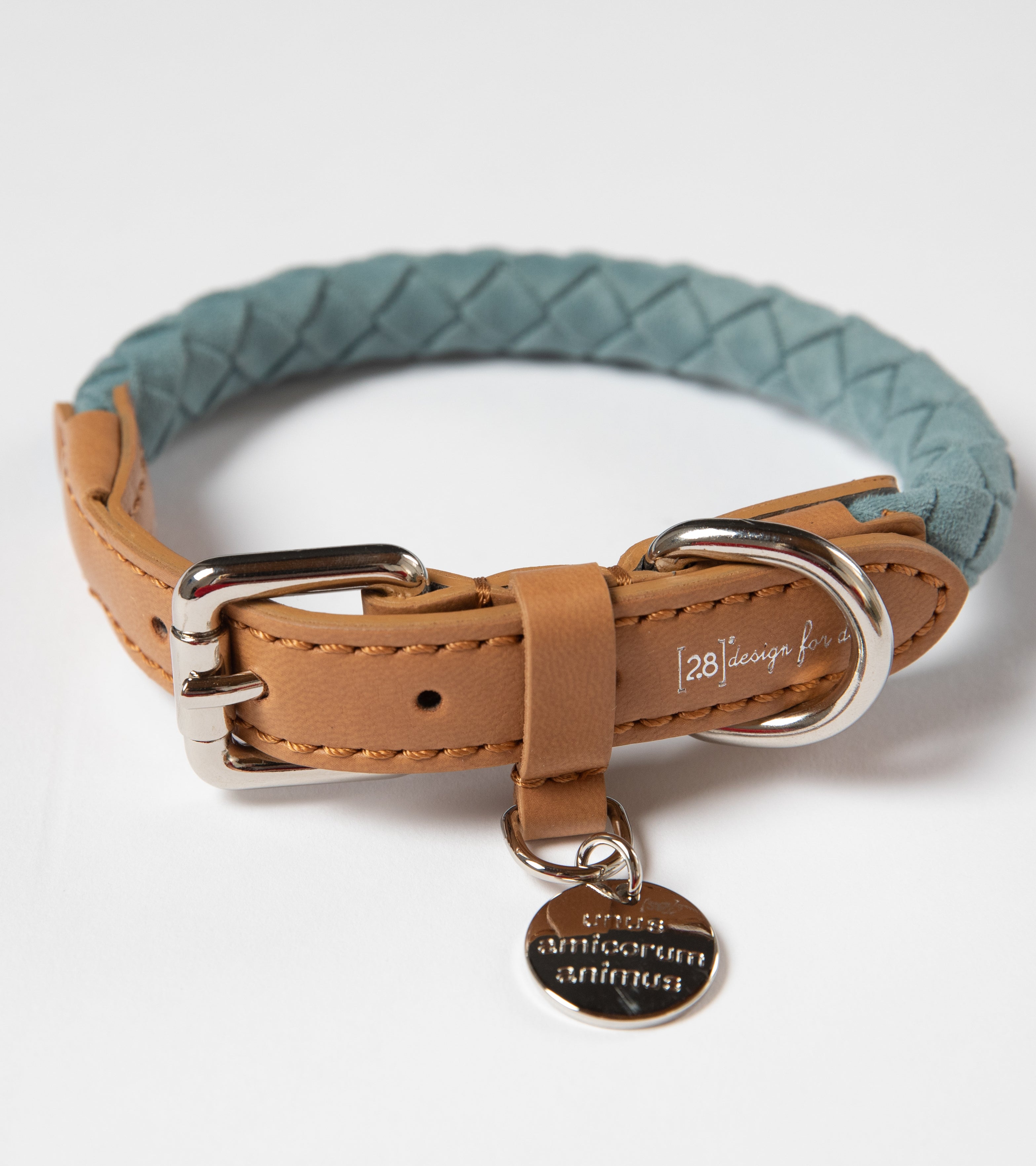 Ferdinando - Collare in Microfibra Rosa&Blue