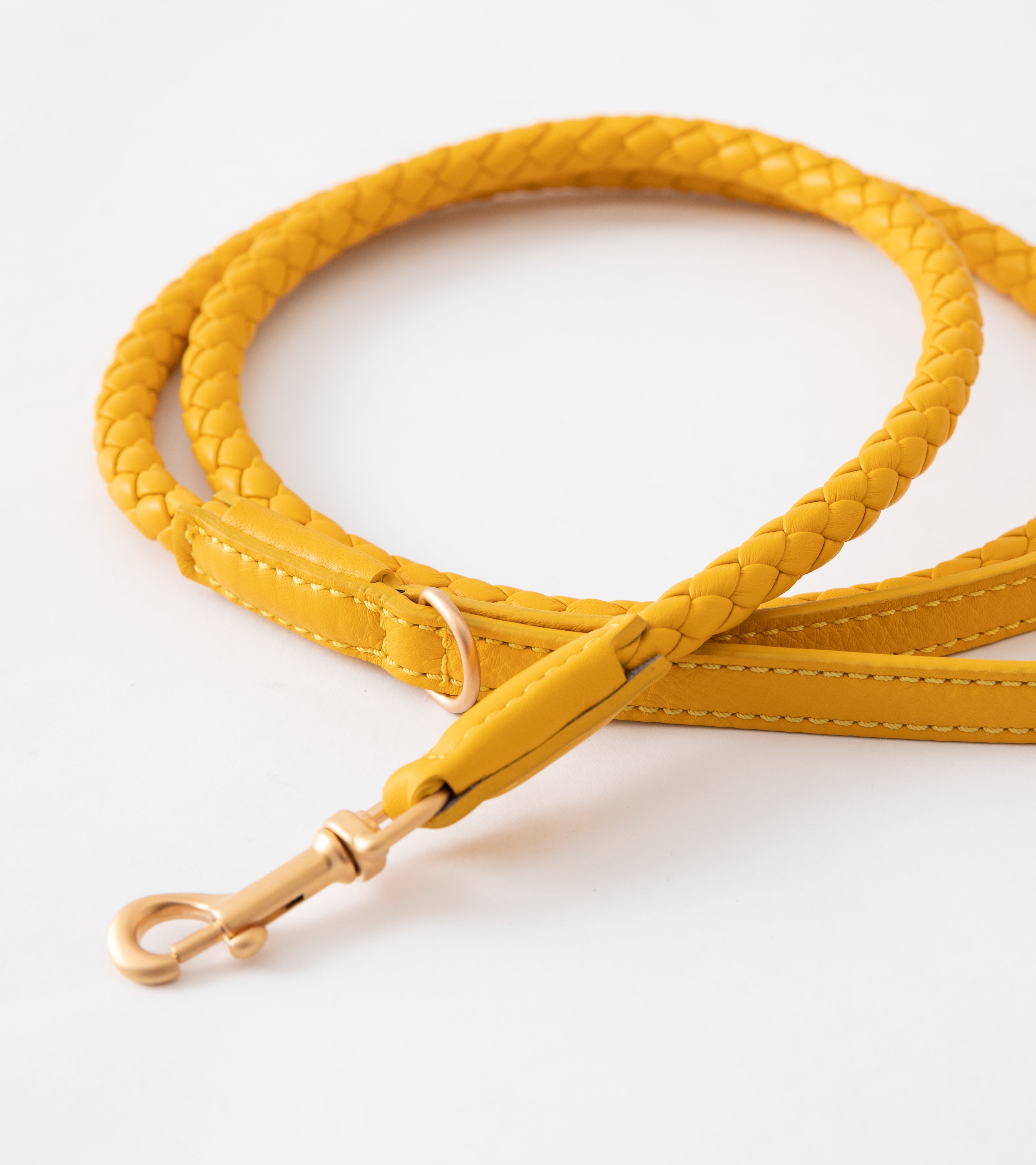 Ferdinando - Guinzaglio in pelle intrecciata