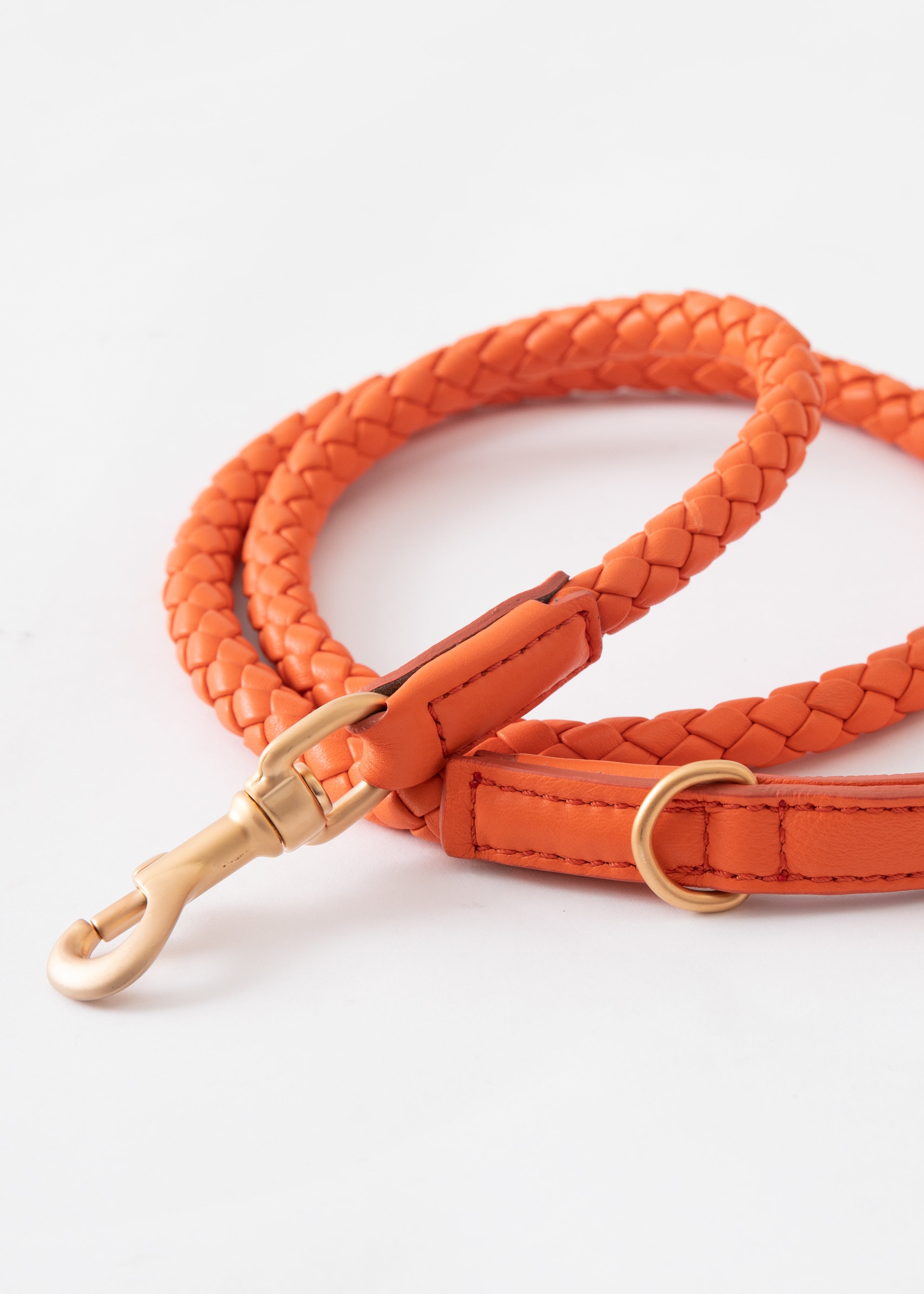 Ferdinando - Guinzaglio in pelle intrecciata