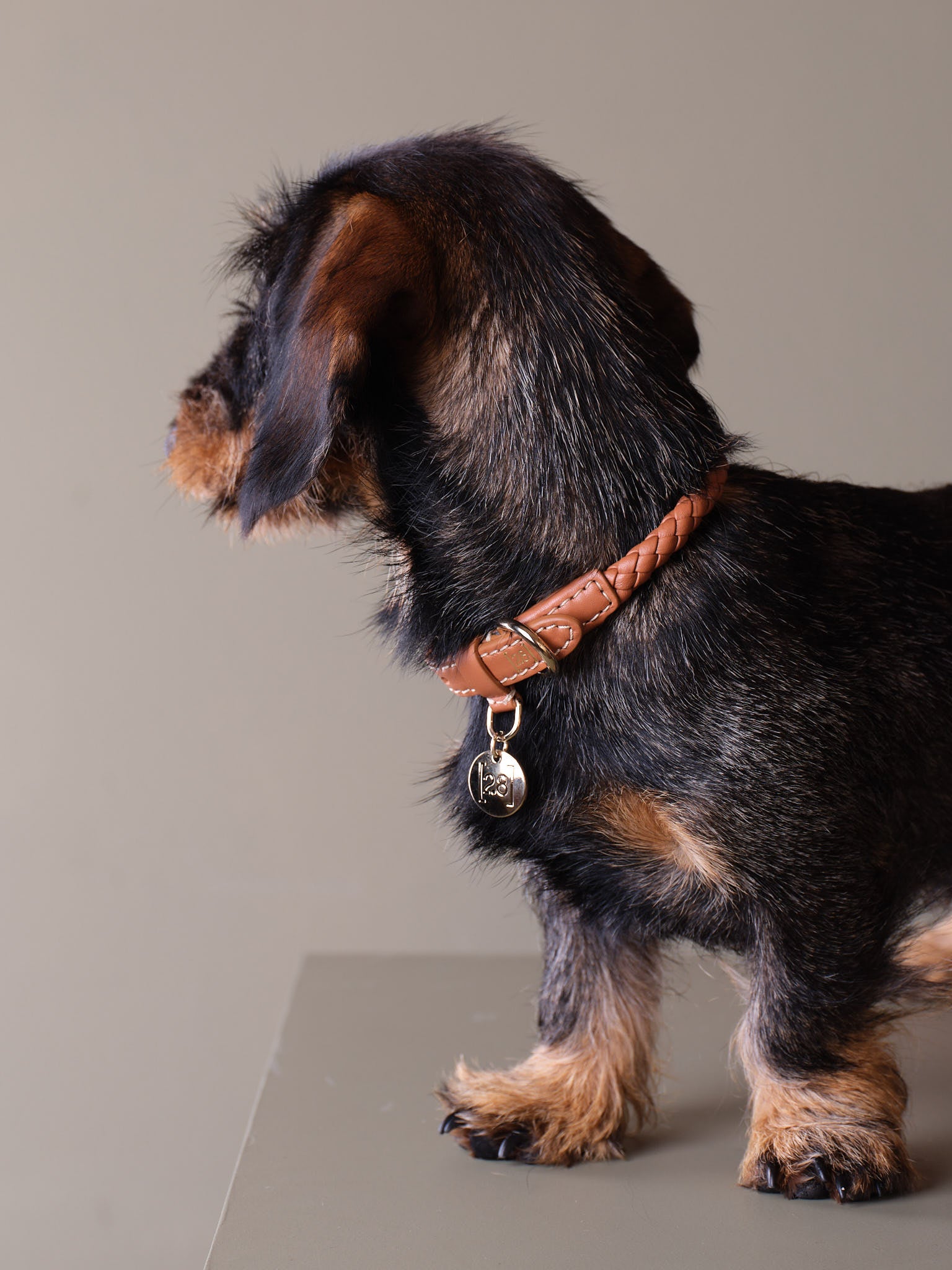 Ferdinando - Collare in pelle intrecciata