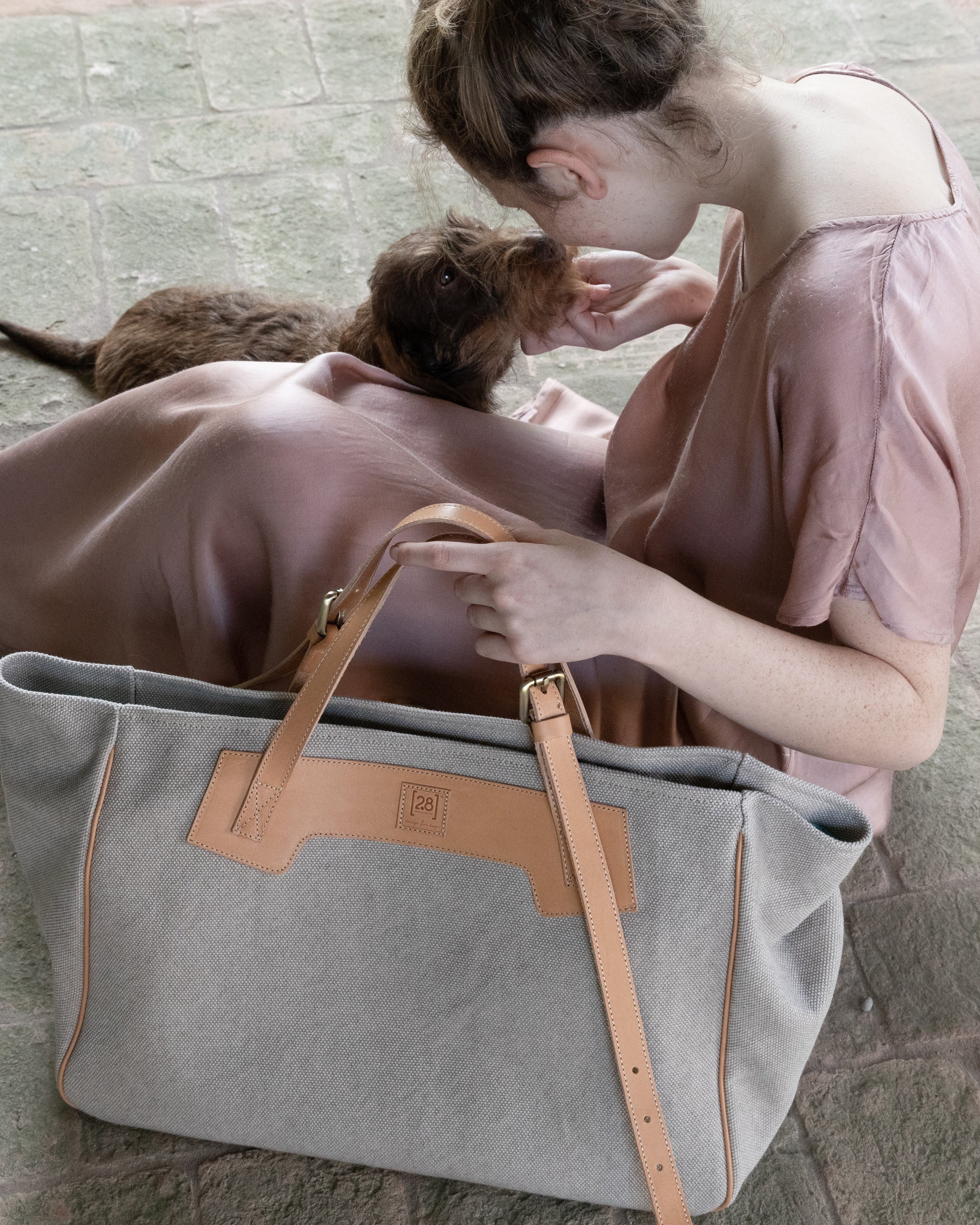 Margaret – Borsa per cani in cotone organico