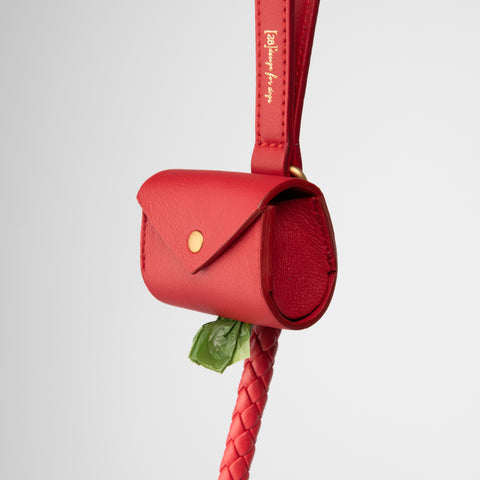 Martin - Porta sacchetti igienici in pelle nappa