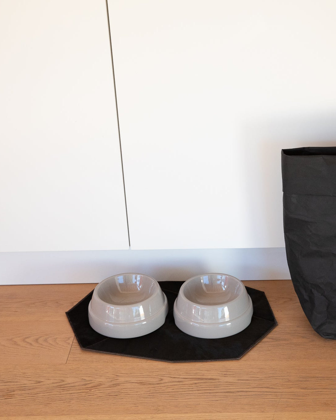 David - Set de table pour chien en cuir de vachette